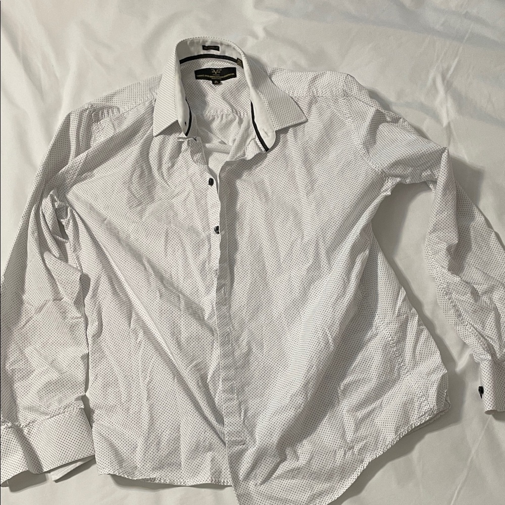 Versace White Casual Button Down Shirt
